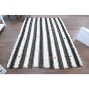 Vintage Turkish Oushak Handmade Cotton White Wool Kilim Area Rug 156x220