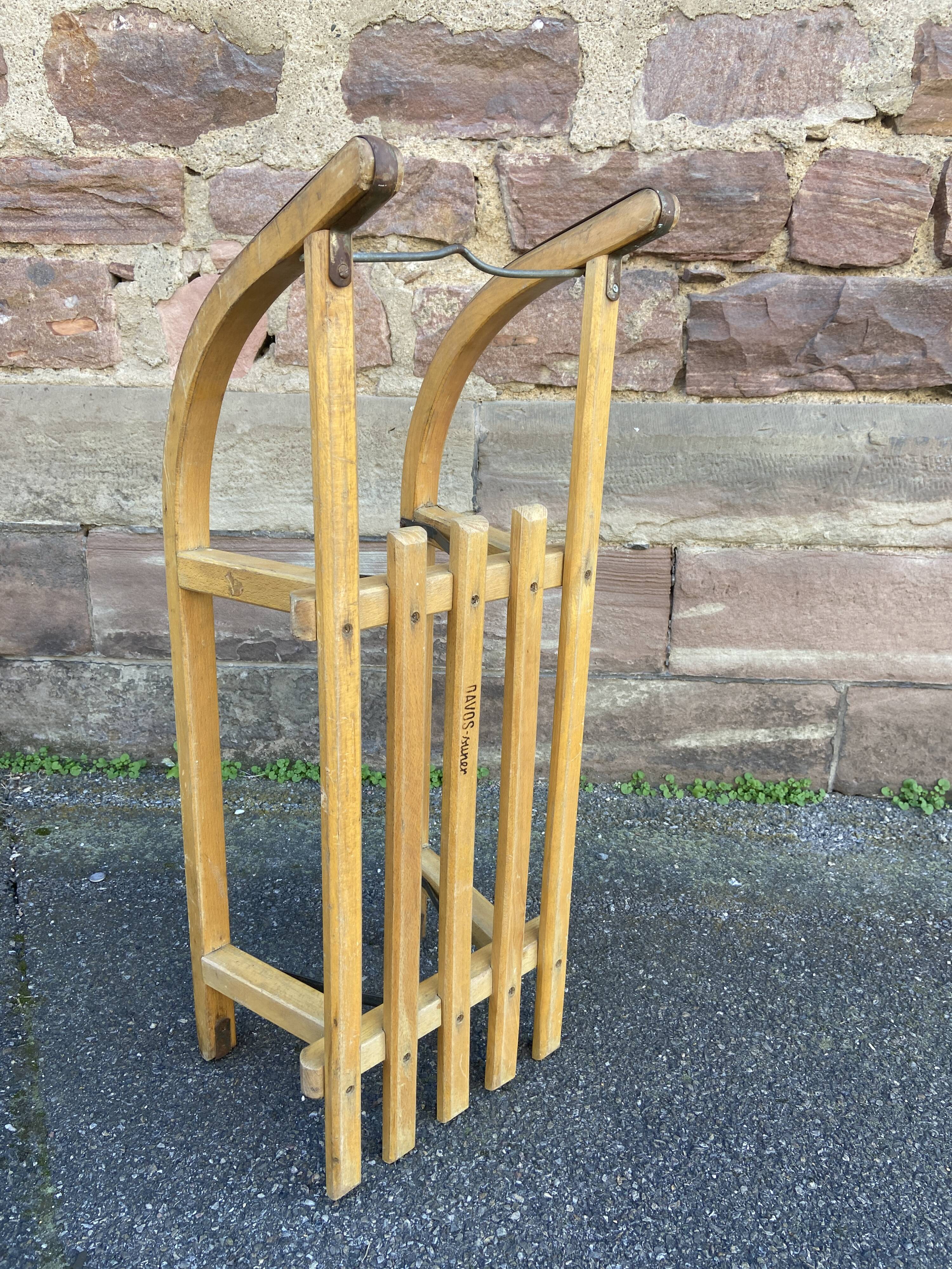 Luge traîneau ancien Davos