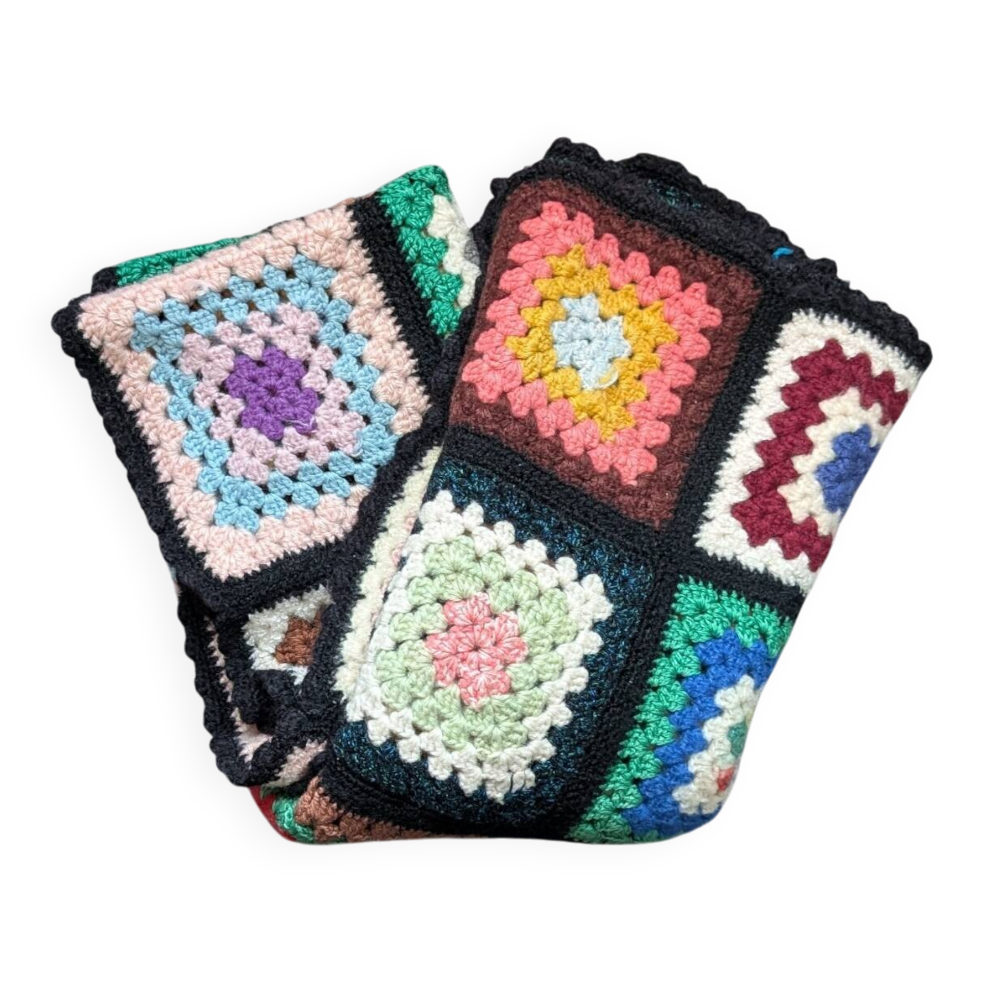 Plaid, jetée de canapé Granny. Vintage