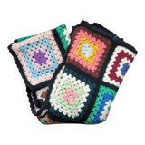 Plaid, jetée de canapé Granny. Vintage