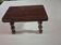 Mini footstool with vintage twisted legs.