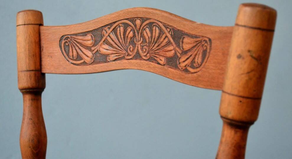 Ensemble de deux chaises Tubinger avec dossier Art Nouveau Adolf Schneck