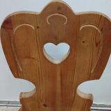 Series of 4 Savoyard pine chairs