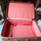 Vintage leather suitcase