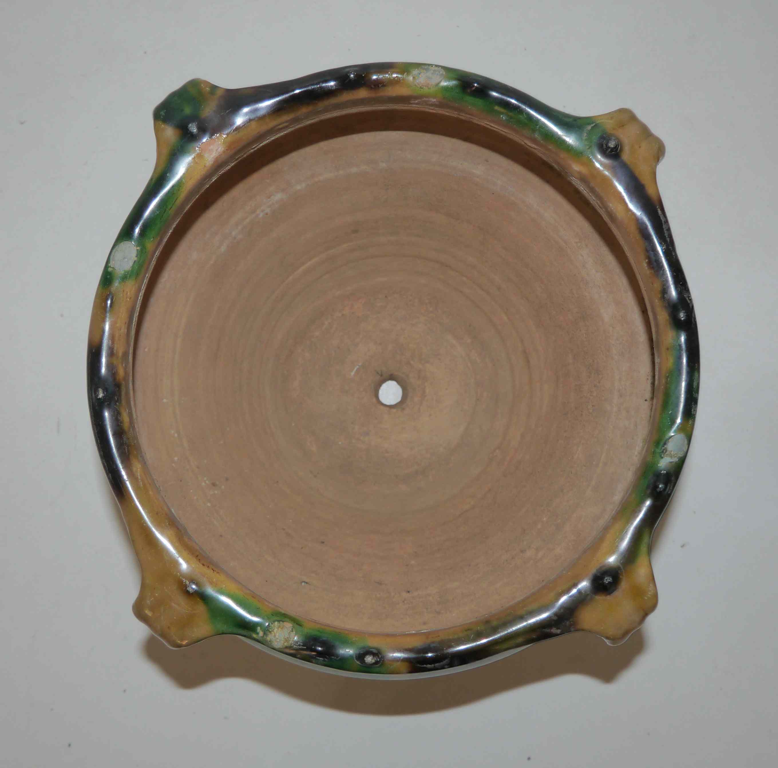 Pot glazed pot cache style Poteries d'Albi terracotta