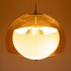 Lampe à Suspension Boule Orange Et Blanche