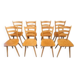 Lot 8 Chaises bistrot Campagnard 1970