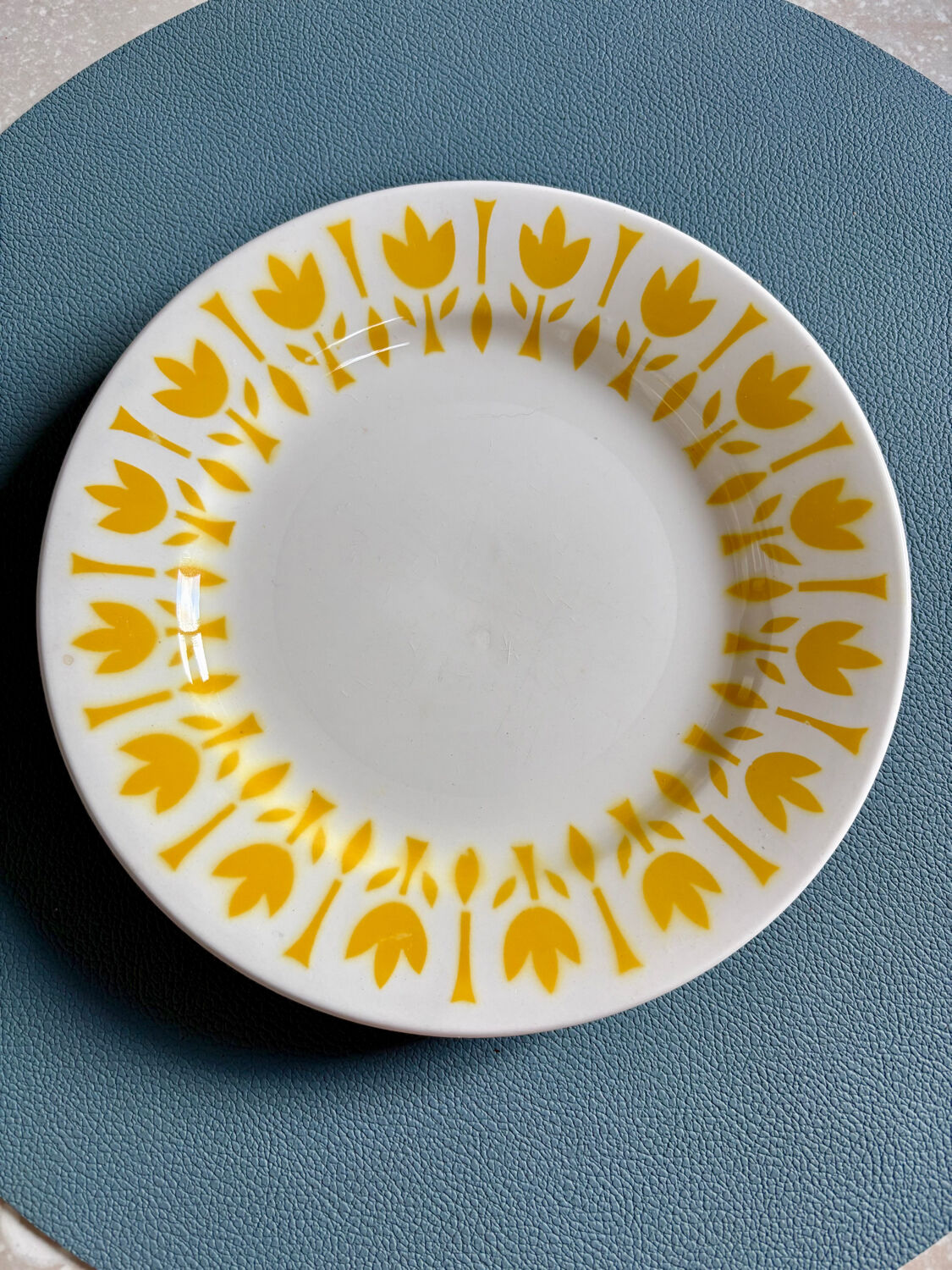 Set of 3 dessert plates "Lys" – Digoin Sarreguemines
