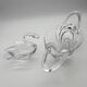 Large crystal centrepiece Art Vannes & matching swan – 54 cm