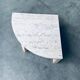 Mid-Century Modern Travertine Edge Side Table, Italy, 1970s