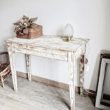 Patinated wooden console