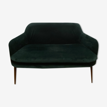 Green straight sofa - Polls Poten