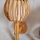 Paire d'appliques en rotin Louis Sognot