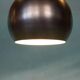 Ball lamp, raw brutalism, 1970s.