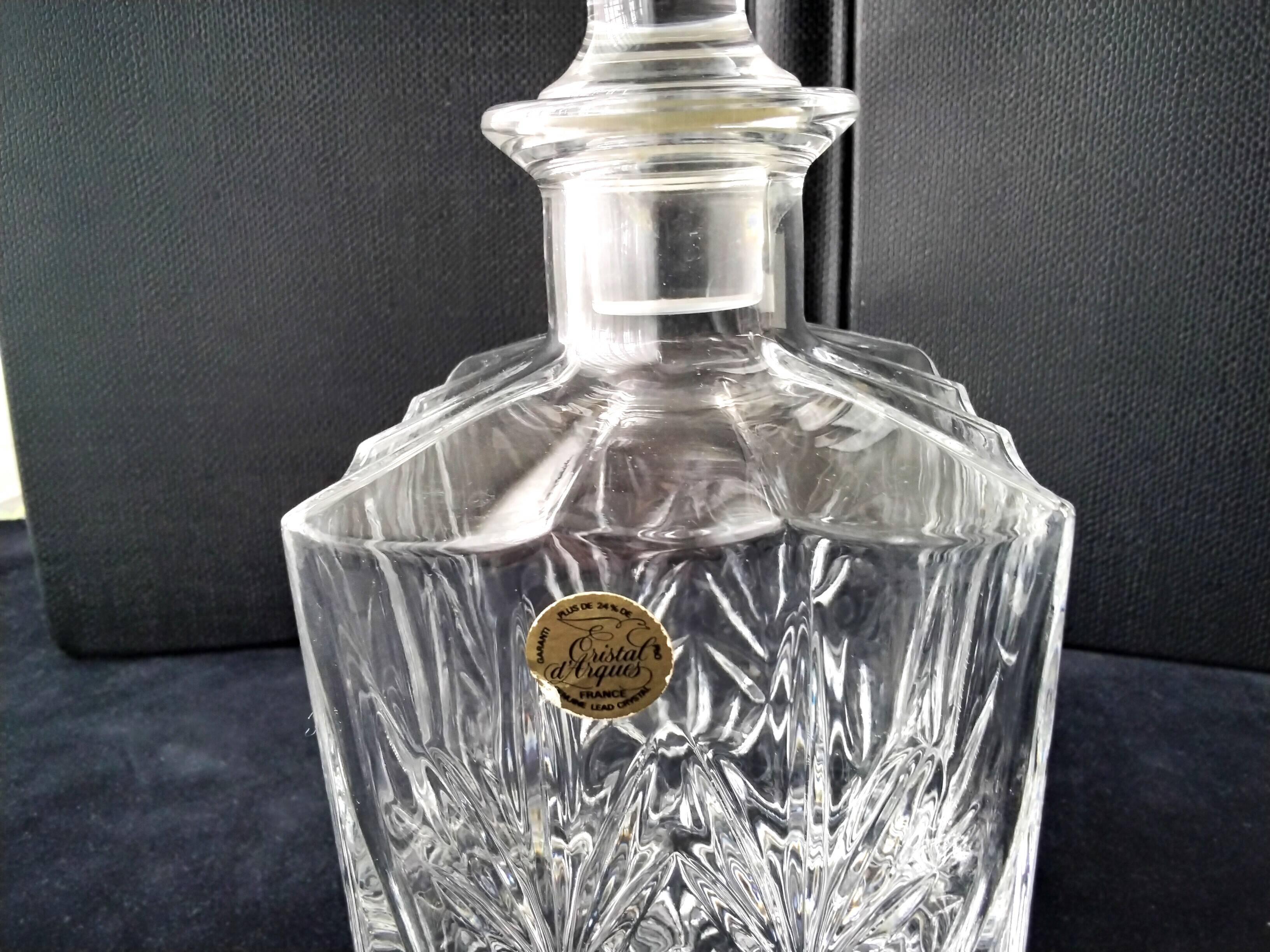Arques crystal whiskey decanter
