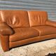 Leather sofa 1980 Burov
