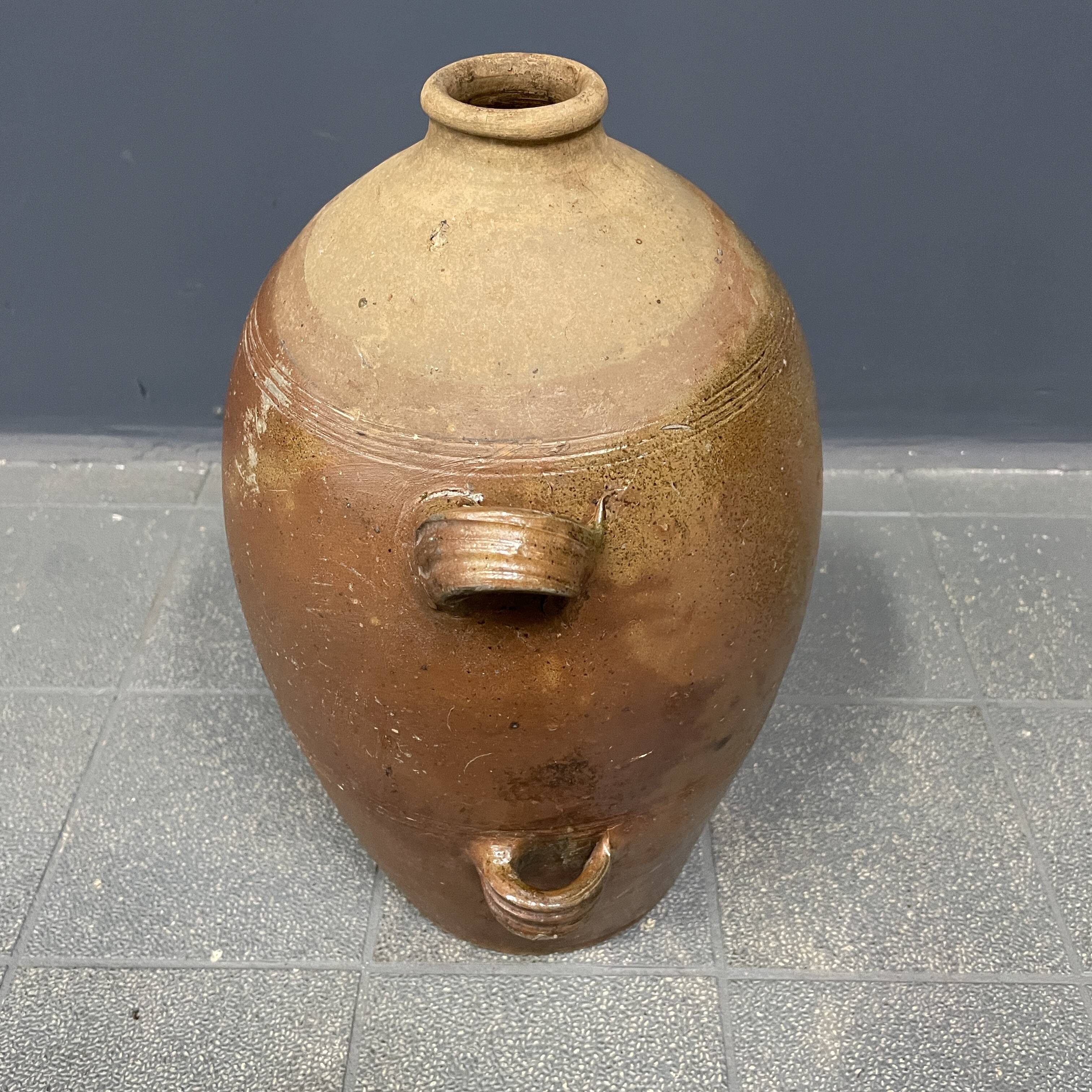 Large antique earthenware jug from Germany 18th century