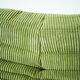 Togo Armchair and Pouf in Fresh green Corduroy