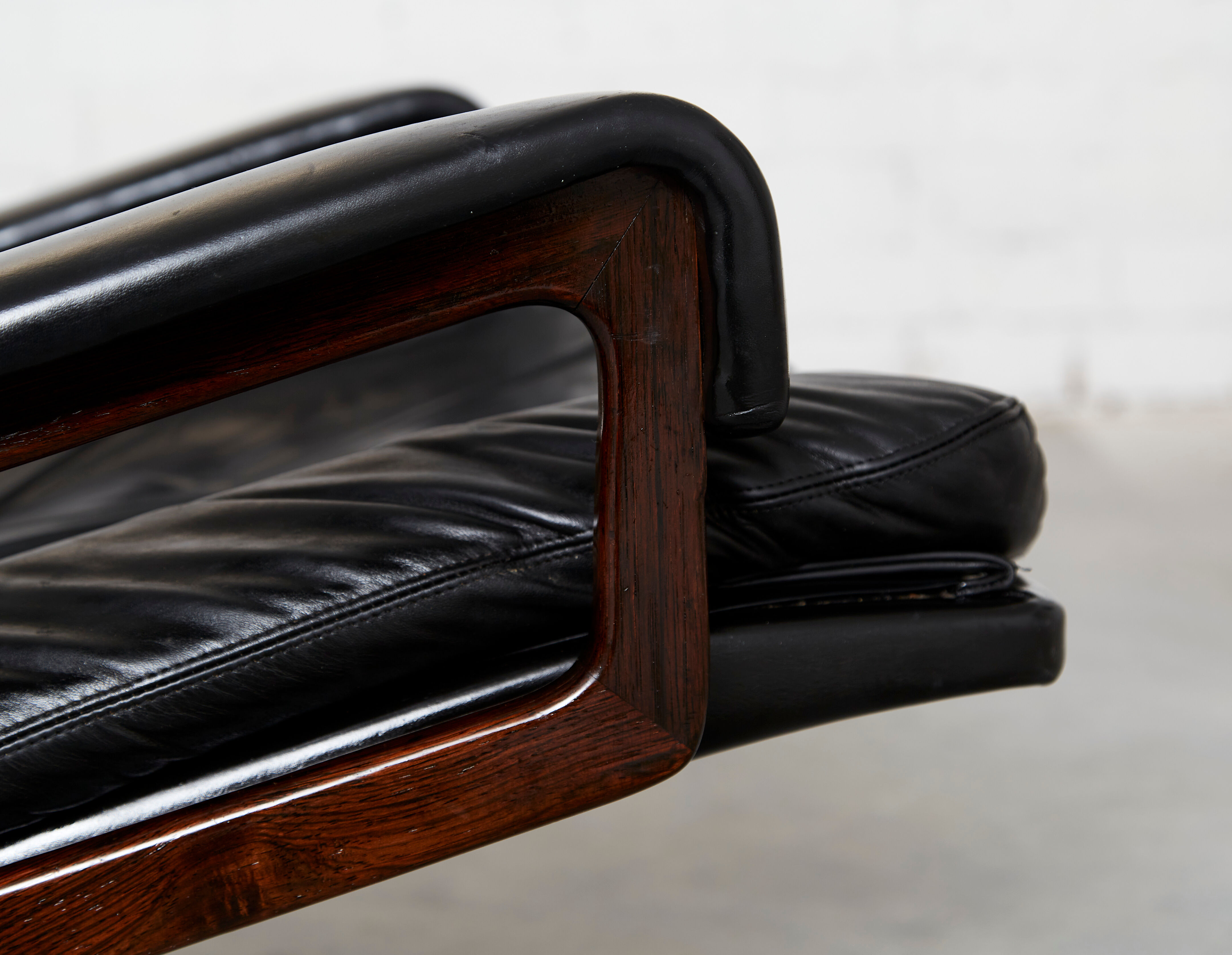 Vintage Lounge Chair & Ottoman by André Vandenbeuck for Strässle