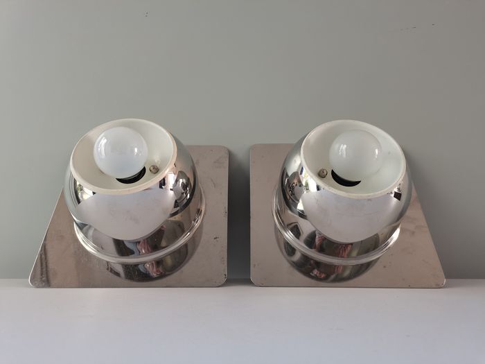Pair of Italian Wall Lamps Reggiani