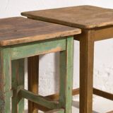 Antique square tables (c.1920). Set of 2 pieces no. 5