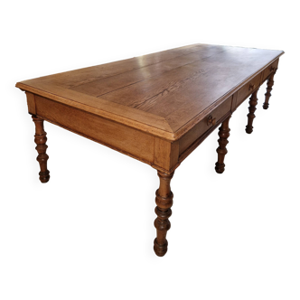 Large oak table