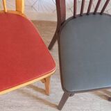 Set of 4 Baumann bistro chairs n°12 - 60s