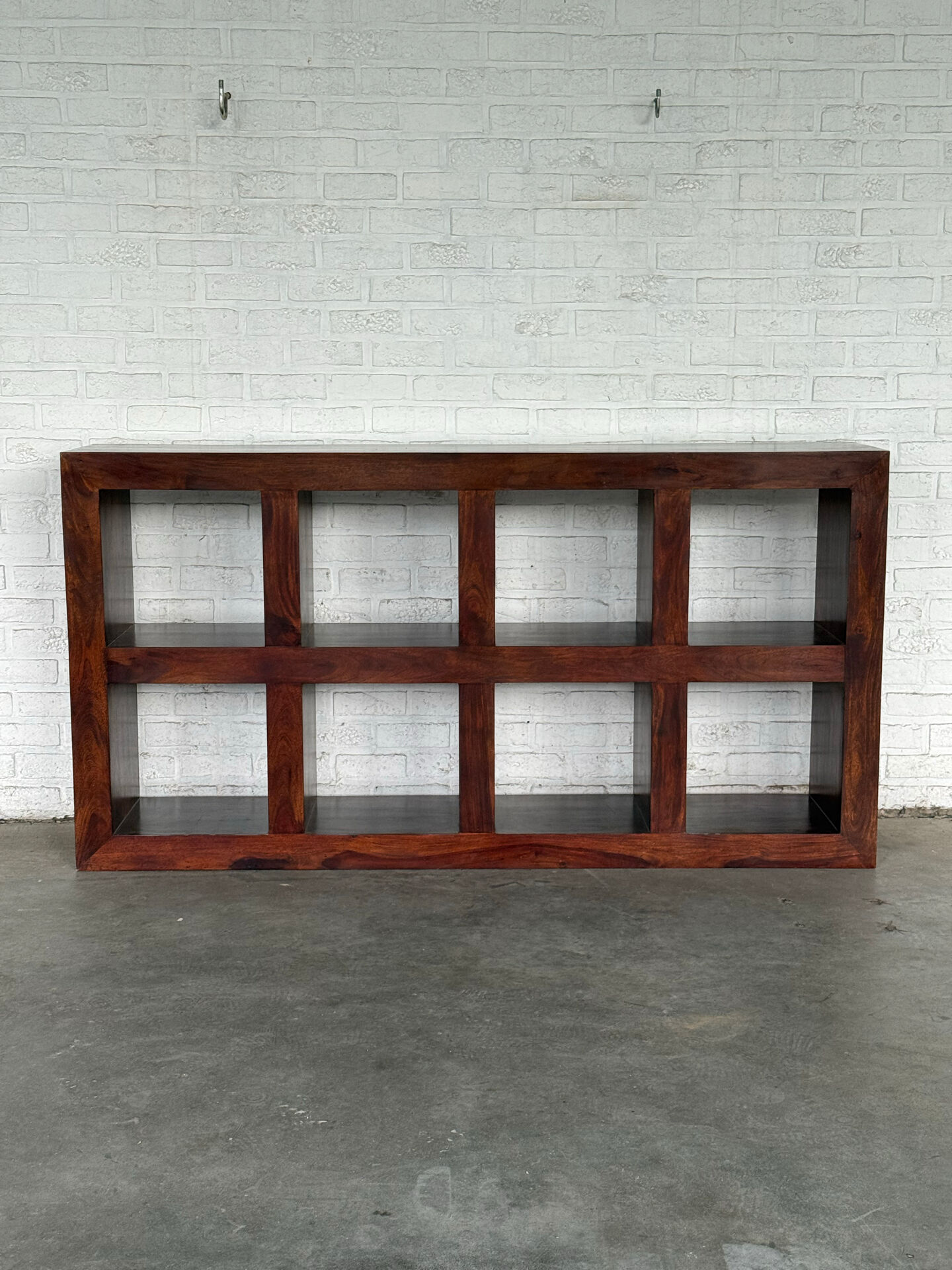Large Solid Wood Open Bookcase / Room Divider — 180 cm