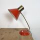 Lampe de table rouge vintage, années 1970