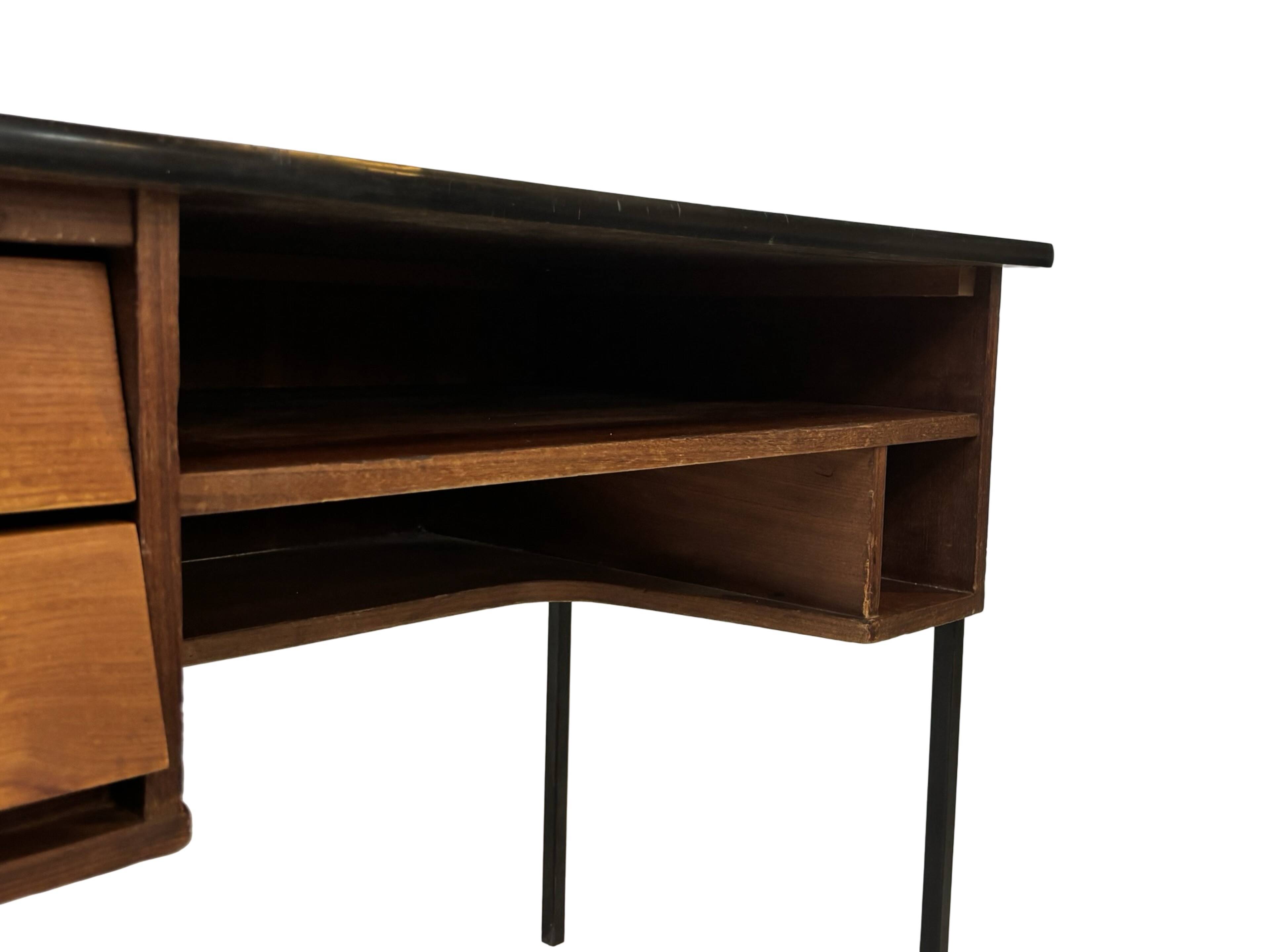 Bureau Mid-Century design Marko Galvanitas Pays-Bas bureau d'enseignant 1960