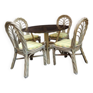 Salle à manger de jardin - bambou