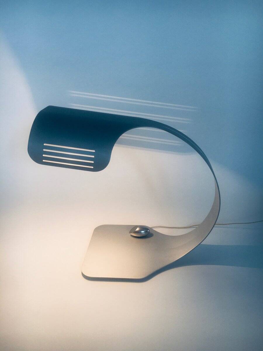 Aluminium Colomba Design Desk Lamp by Walter & Moretti, France, 1972