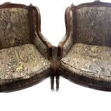 Pair of Bergère Armchairs