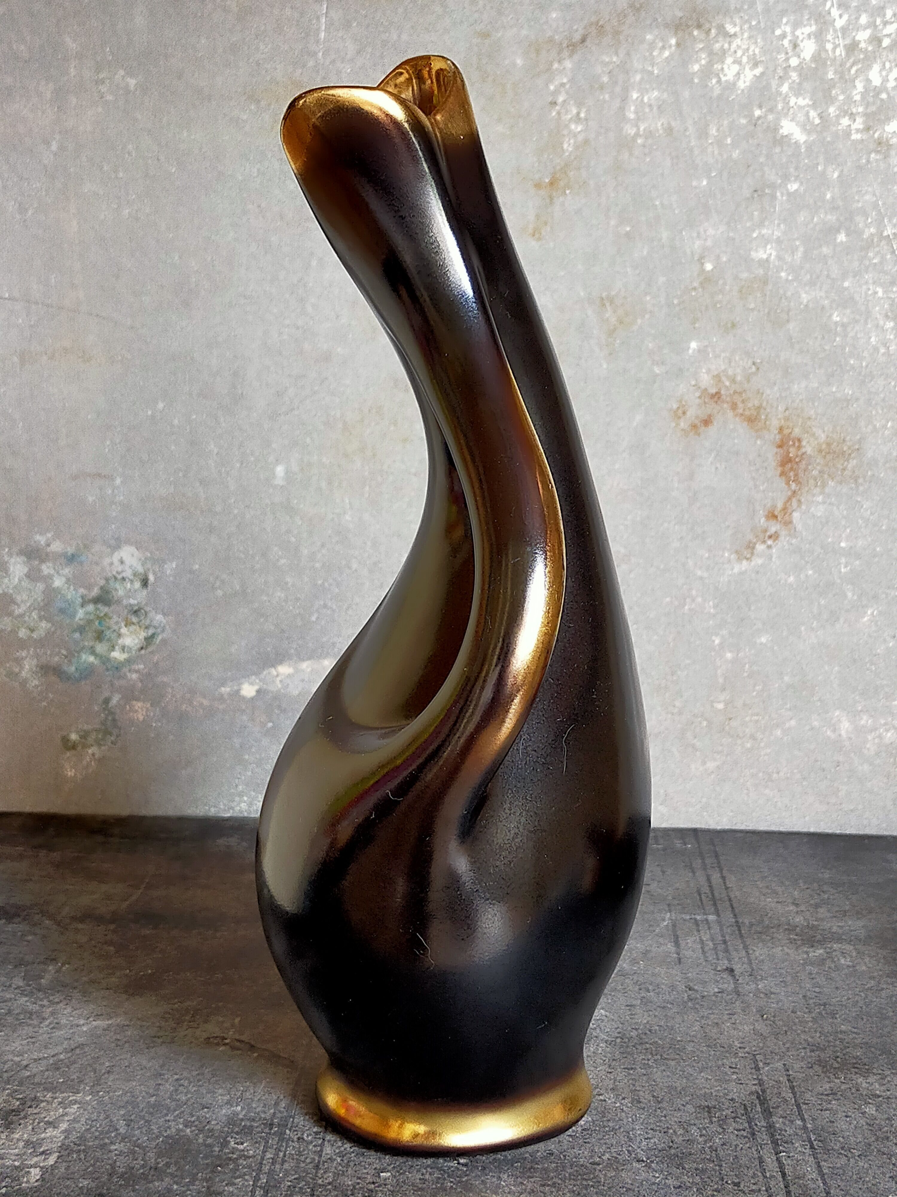 Soliflore vintage ceramic freeform