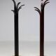 Pair of coat racks in plywood by Carlo Cerbaro for Porada