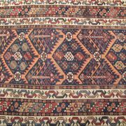 Old Persian rug 19th century handmade 118 X 215 cm