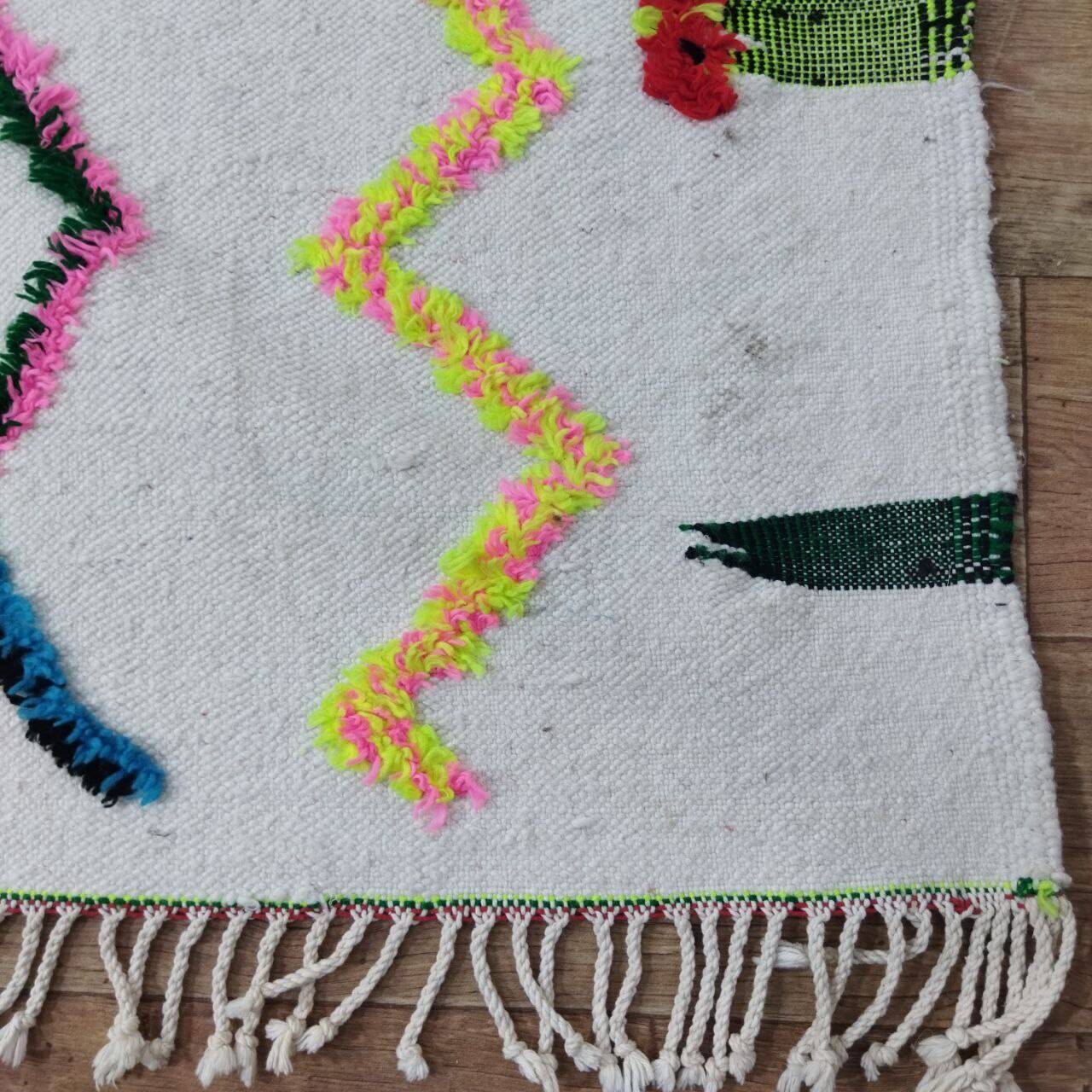 Handmade Moroccan Berber rug 222 x 128 cm