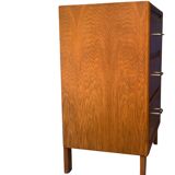 Vintage chest of drawers with oak compass legs, 1950s