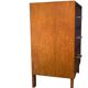 Vintage chest of drawers with oak compass legs, 1950s