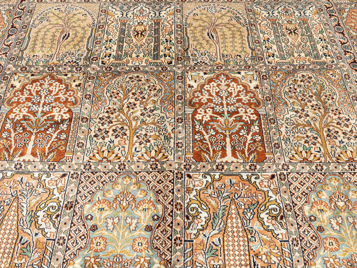 1960s cashmere carpet, 153 x 216