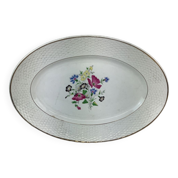 Old artisanal dish made in France Digoin