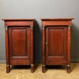 Pair of Empire style bedside tables