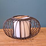 Rattan lampshade