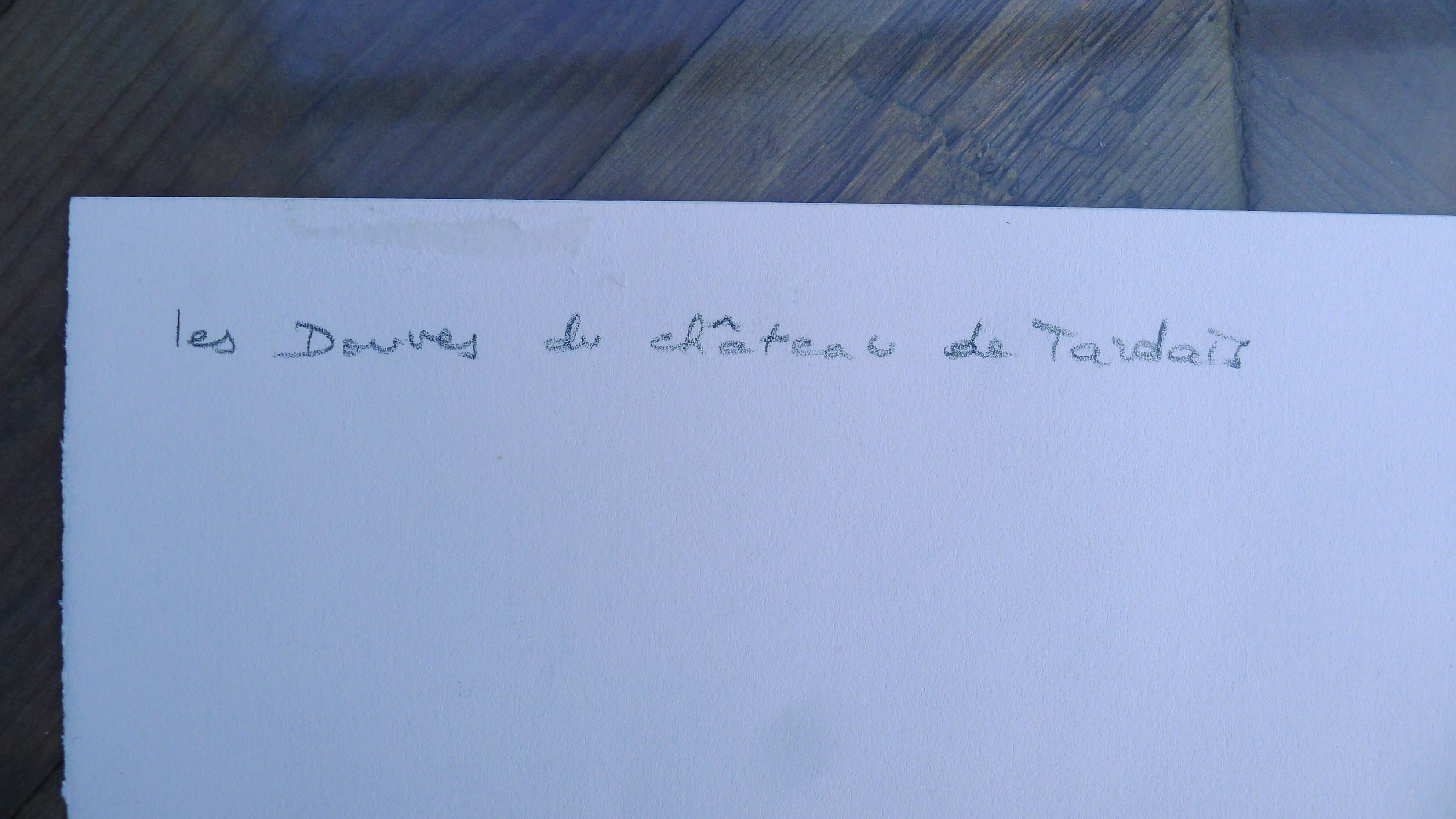 Original drawing in black chalk by Jean Villette (1913-2005)