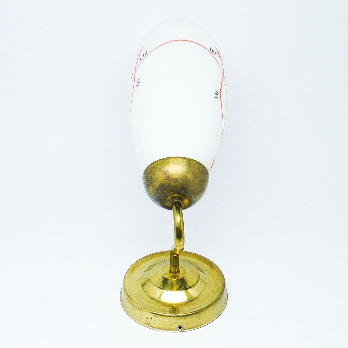 Glass wall lamp, Poland, 1950s