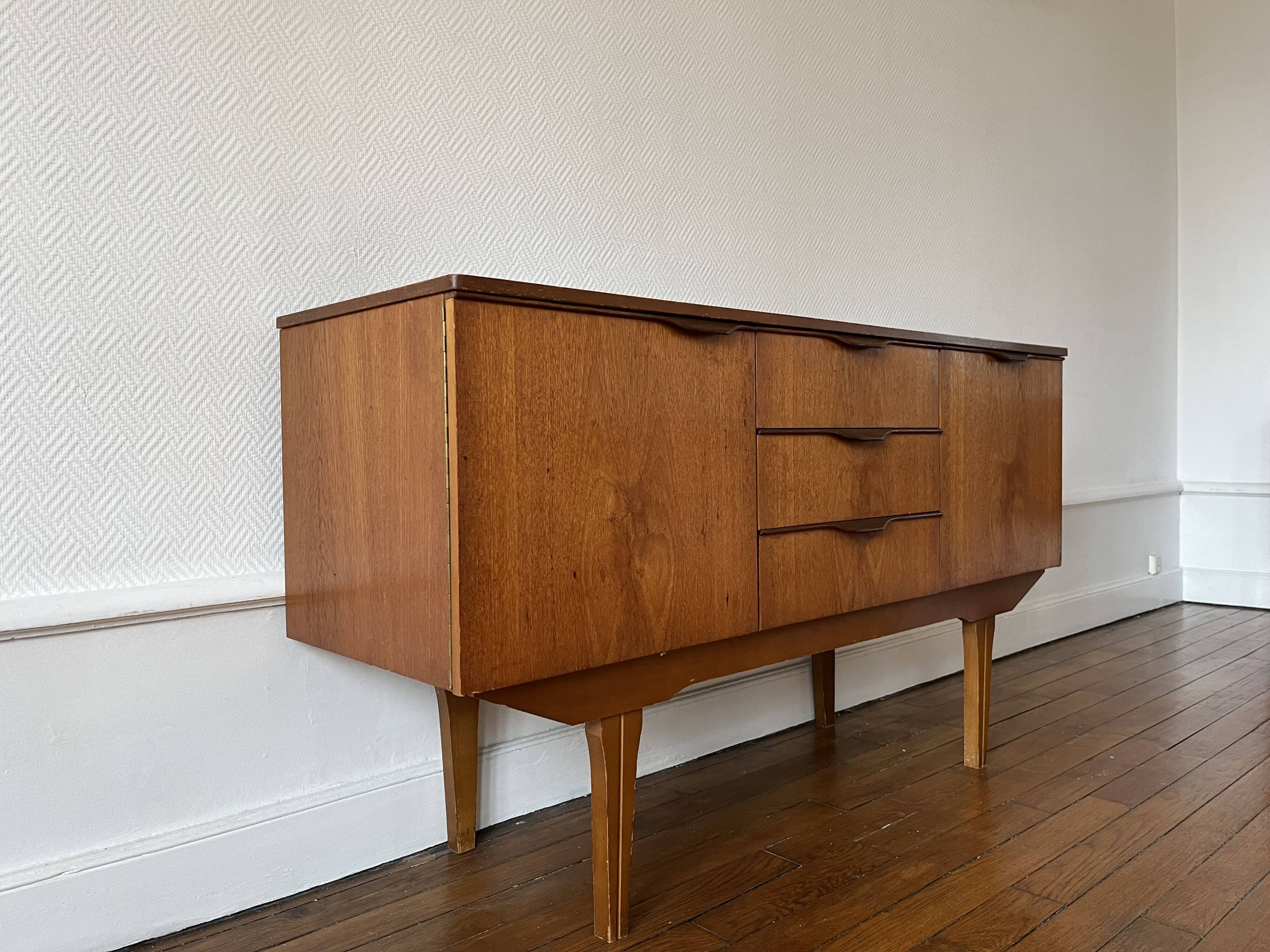 English sideboard in vintage solid teak from the austin suite collection