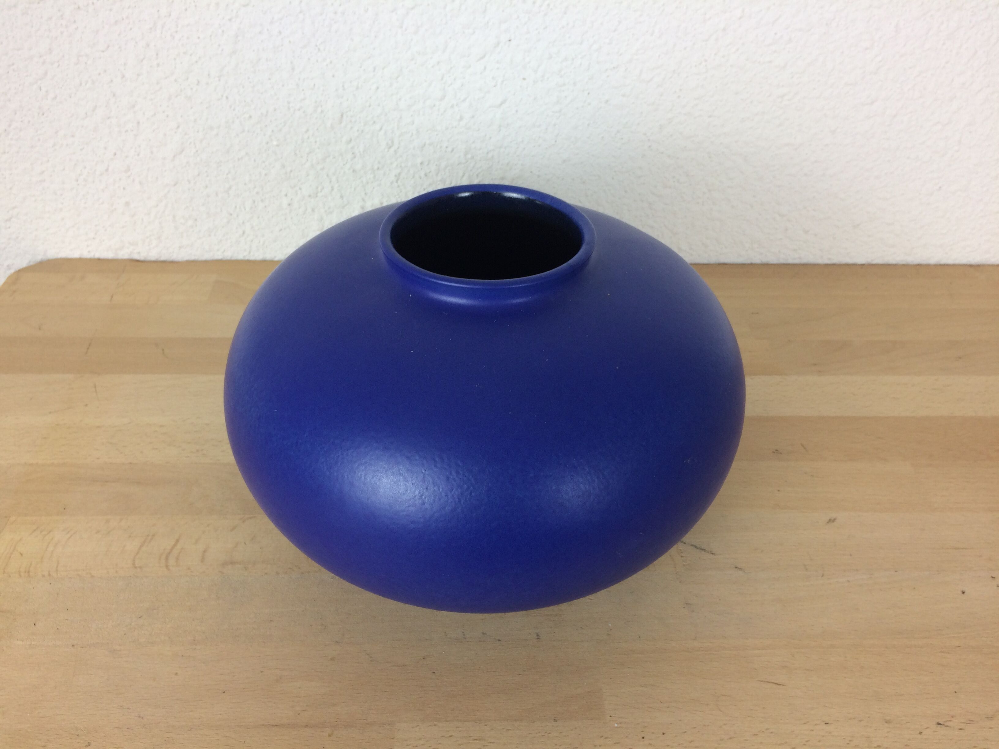 Blue ceramic pansu vase 26 cm