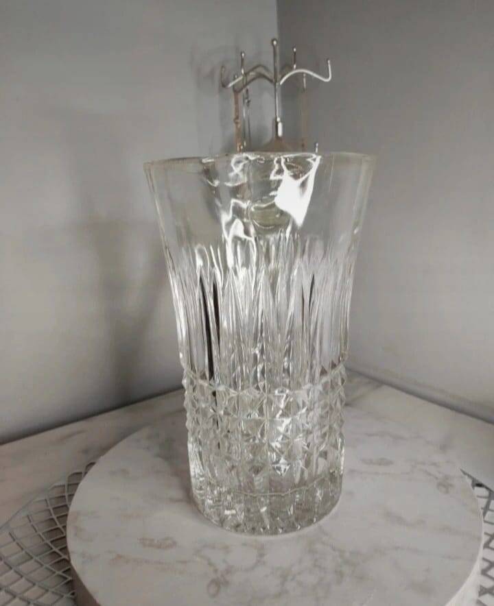 Molded glass pitcher