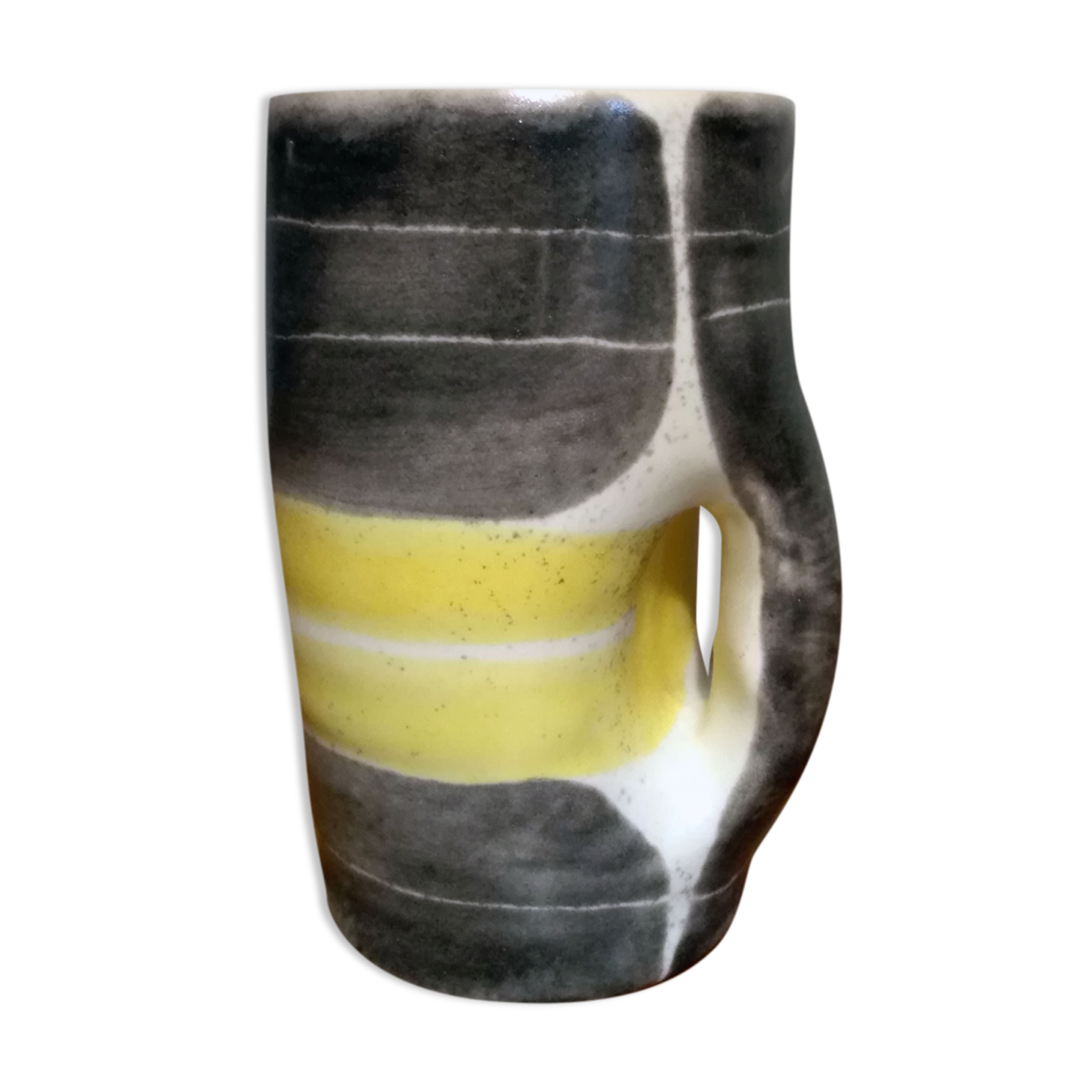 Ceramic mug by Mado Jolain 50s