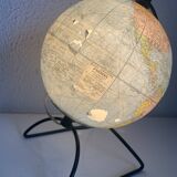 Globe vintage 1960 terrestre verre mappemonde Perrina - 24 cm